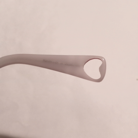 Betsey Johnson Handmade in Japan Cateye Eyeglass Frame Red Black White - Picture 2 of 16